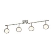 *Chrome split bar spotlight with 4 LED lights. Height 170mm. Length 780mm. Integrated LED. 20W.