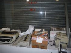 Vintage Electricals; Typewriters, Electric Heater,