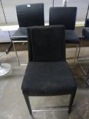 *2 Pedestal Upholstered Chairs and Another