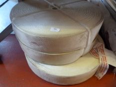 3 Rolls of White Heavy Duty Sling Webbing