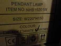 *Lamp NHB10201W (brown)
