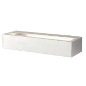 * Chrome and frosted glass wall bracket. Projection 90mm. Integrated LEDs 8W. Lumens 800. Condition: