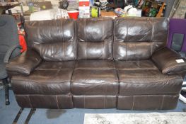 *Tomlin Leather Three Seat Sofa