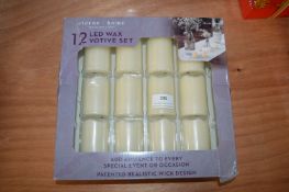 *Stenohome 12 LED Wax Votive Set