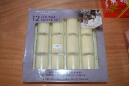 *Stenohome 12 LED Wax Votive Set