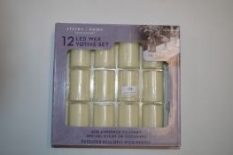 *Sterno Home 12 LED Wax Candle Votive Set