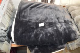 *Life Comfort Charcoal Plush Throw