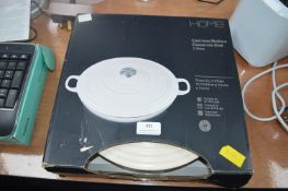 Home Cast Iron Enameled Casserole Dish