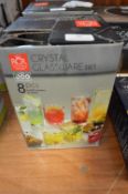 *RCR Crystal Glassware 8pc Set