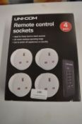 *Unicom Remote Control Sockets 4pk