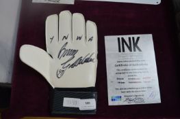 Signed Bruce Grobbelaar Goalkeepers Glove with Aut