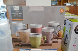 *Mesa 6pc Knitted Sweater Design Mug Set