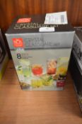 *RCR Crystal Glassware 8pc Set (1 damaged)