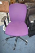 *Aubergine Office Swivel Chair