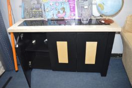 Marble Effect Three Door Sideboard