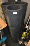 *3 Rolls of Black Rubber Matting