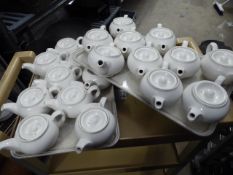 * 20 x white tea pots