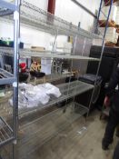 * Wire racking - 1800w x 500d x 1900h