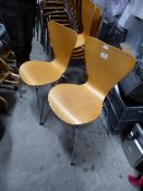 * 24 x ply chairs with S/S legs - stackable