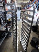 * S/S clearing trolly on castors