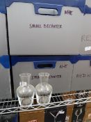 * 30 x small decanters