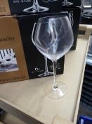 * 3 x 6 boxed wine glasses 35cl