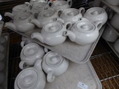 * 20 x white tea pots