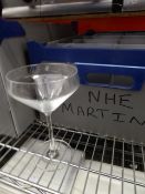 * 8 x martini glasses - nice shaped rim