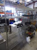 * wire racking - 1800w x 600d x 1950h on castors