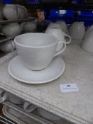 * 35+ x white cup and saucers