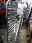 * S/S clearing trolly on castors