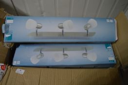 *14 Eglo Triple Spot Ceiling Downlights