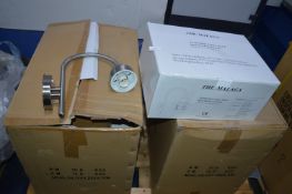 *12 Brushed Stainless Steel Wall Mounted Lanterns