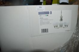 *Pallet of 16 Endon 5LT Pendant Lights (satin nick