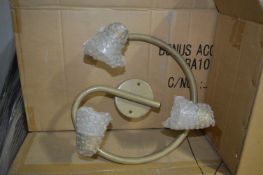 *14 Boxes of 10 Three Spot Ceiling Lights