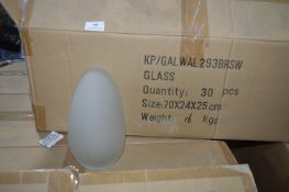 *~15 Boxes of 30 Glass Light Shades