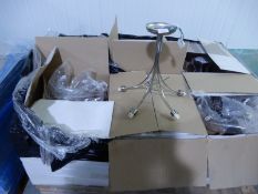 *Pallet of 6 5LT Ceiling Lights (satin chrome)