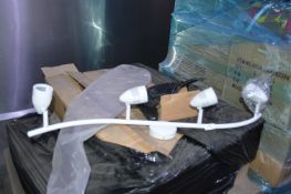 *~32 White GU10 Four Spot Ceiling Light