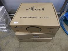 *3 Ansell IP20 Circular Light Fittings