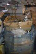 *Pallet of ~70 3LT Ceiling Lights (silver, brass)