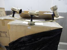 *Pallet of ~80 Brass Three Spot T-Bar Light Fittings