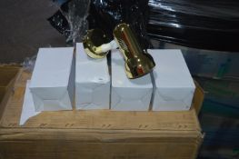 *~50 Brass Effect Single Spot Ceiling Lights