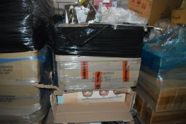 *Pallet of Satin Chrome Light Fittings; ~10 Wall U