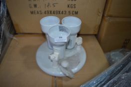 *Pallet of ~110 White Three Spot Ceiling Lights