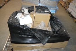 *Pallet of ~100 Wall Lights with Shades (satin chr