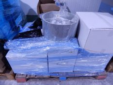 *Pallet of 7 Bonus FSC235340SI Silver Lampshades w