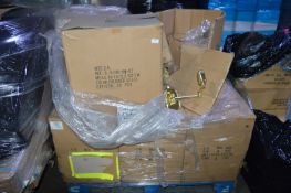 *Pallet of ~160 Polished Brass Effect Wall Lights