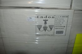 *Pallet of ~22 Endon 3LT Ceiling Lights (satin bra
