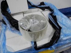 *18 FSC2353-40CR Cream Lamp Shades with Lamp Holders and Ceiling Fittings