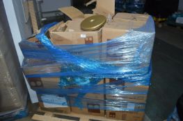 *Pallet of ~300 Gold Painted Lamp Bases